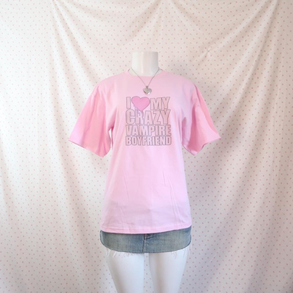 y2k graphic vampire tee scene emo mcbling bimbo core - Picture 2 of 3